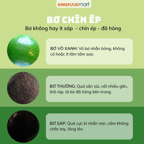 Kiểm tra độ mềm của bơ bằng cách nắn nhẹ