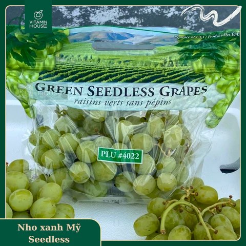 Nho xanh không hạt Mỹ