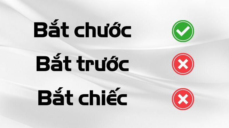 Bắt trước hay bắt chước hay bắt chiếc là từ đúng chính tả