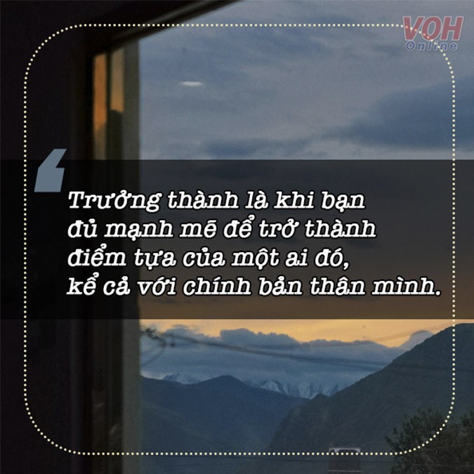 STT trưởng thành mạnh mẽ giúp bạn vững bước trên đường đời