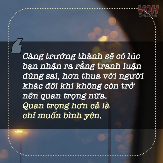 Trưởng thành là biết hướng về gia đình và người thân