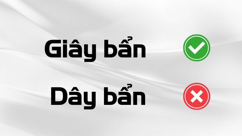 Giây bẩn hay dây bẩn? Đâu mới là từ đúng chính tả tiếng Việt? 5 giay ban hay day ban 1