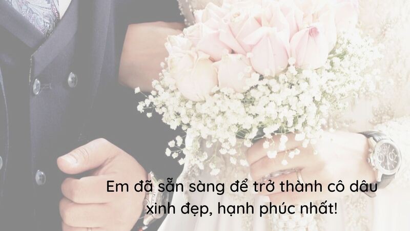 Cô dâu xinh đẹp rạng rỡ trong ngày trọng đại