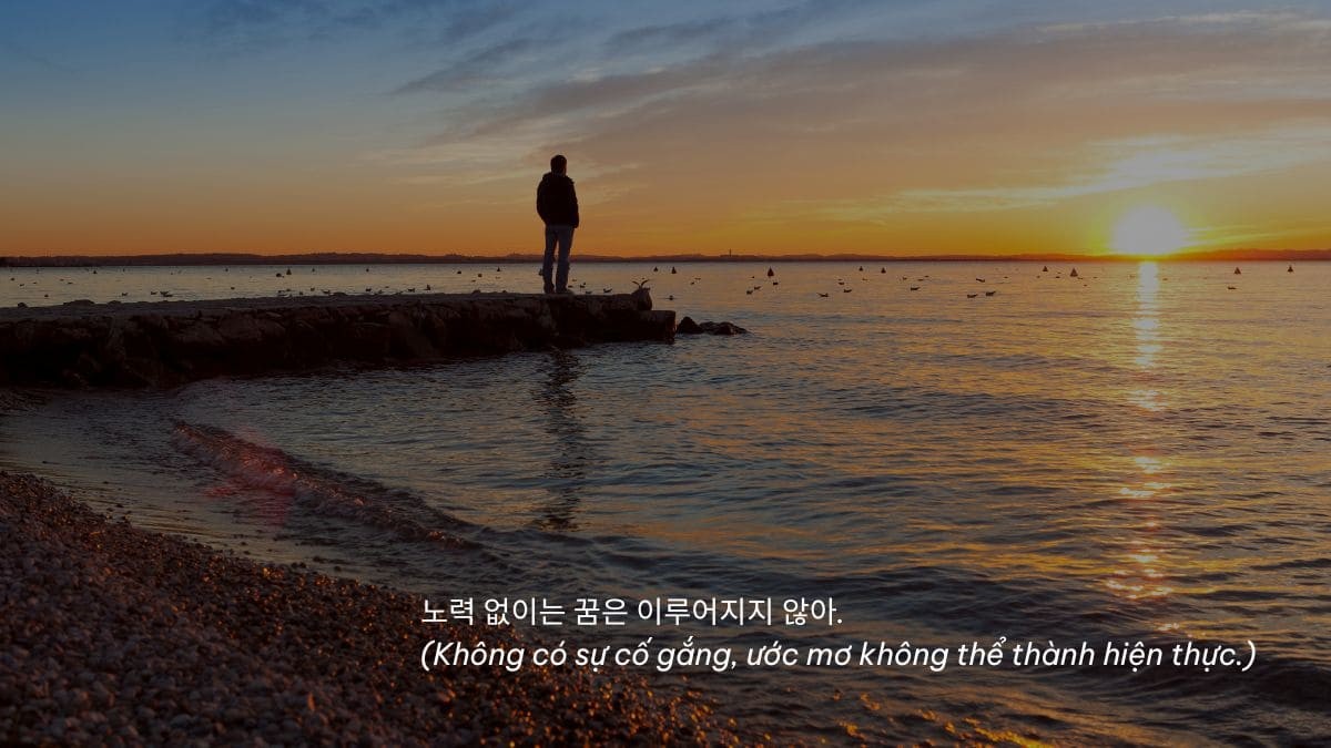 Những câu nói hay về ước mơ bằng tiếng Hàn