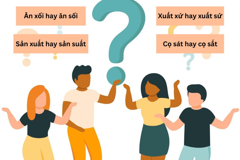 Các cặp từ dễ nhầm lẫn giữa s và x trong tiếng Việt