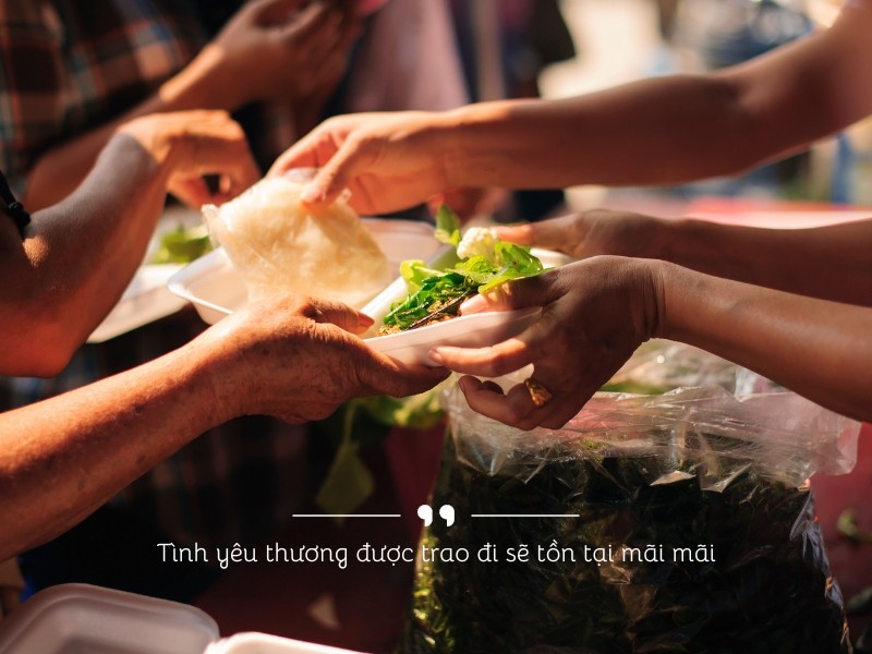 Hình ảnh minh họa về những câu nói hay và stt từ thiện truyền cảm hứng