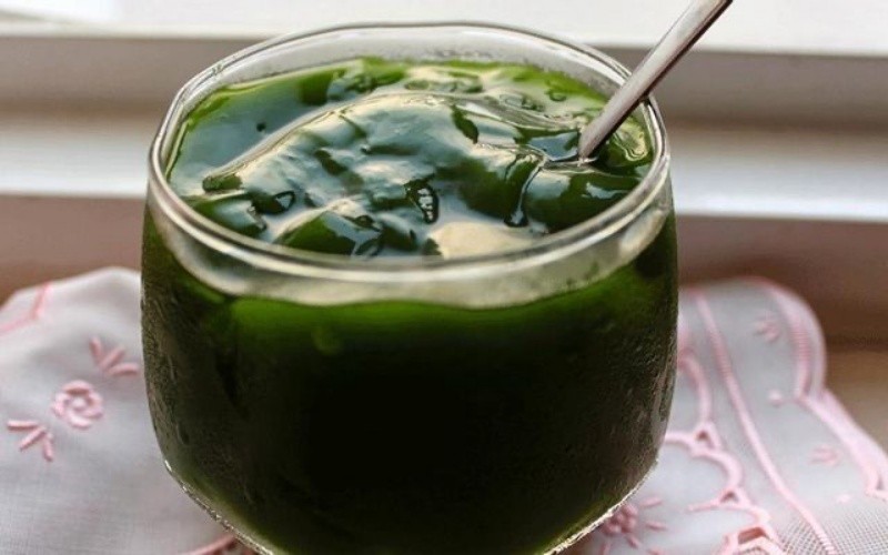 Bát thạch sương sâm màu xanh ngọc bích tự nhiên