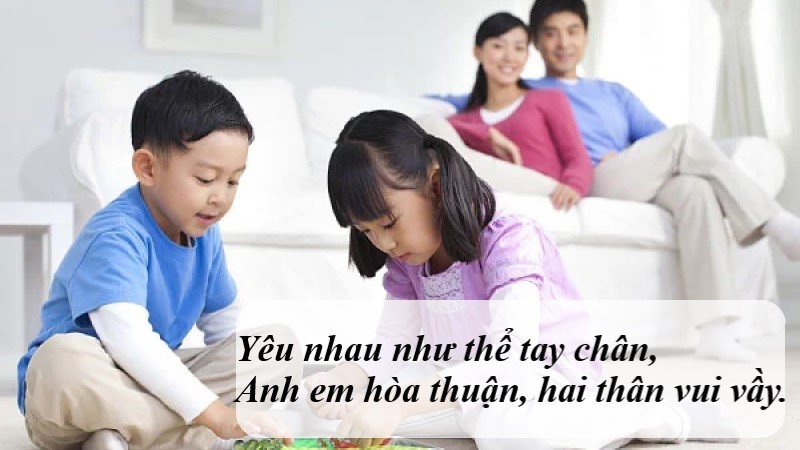 Những câu ca dao về tình cảm anh chị em trong gia đình phổ biến