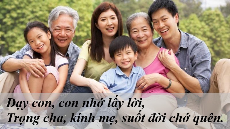 Tổng hợp ca dao tục ngữ về gia đình dạy làm người, biết ơn cha mẹ