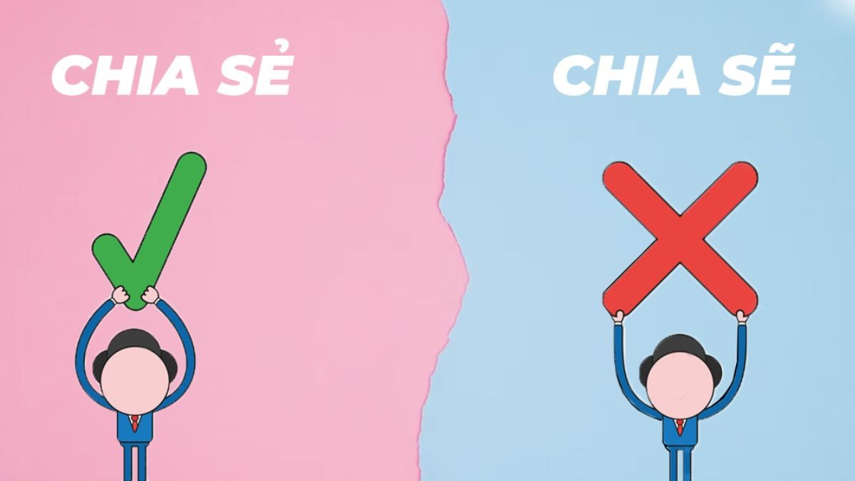 Chia sẽ là từ sai chính tả và không có trong từ điển