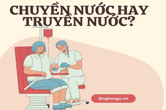 Bệnh nhân đang thực hiện truyền nước tại cơ sở y tế