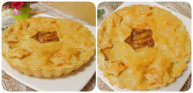 Bánh Pie táo thơm lừng mùi quế và bơ, lớp vỏ giòn tan quyện cùng nhân táo mềm ngọt