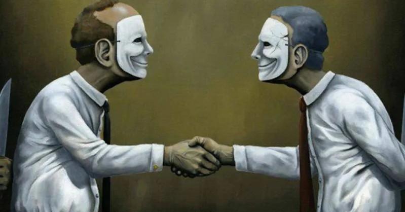 Hình ảnh minh họa về sự chia rẽ trong tình bạn và nỗi buồn