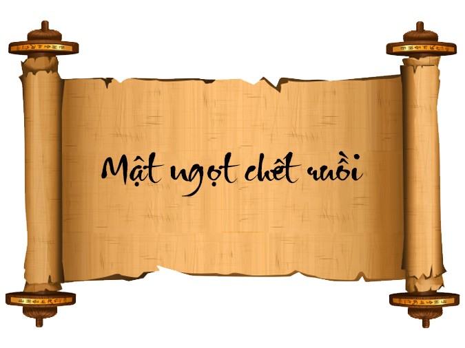 Hình ảnh minh họa phê phán thói giả tạo mật ngọt chết ruồi