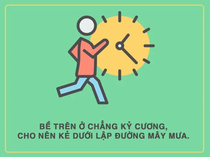 Một người đang cân nhắc giữa hai lựa chọn đúng và sai