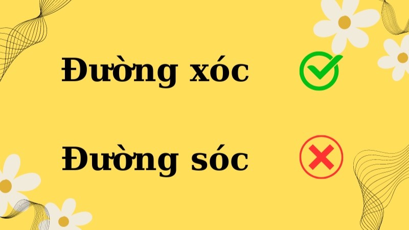 Đường xóc là con đường gồ ghề, không bằng phẳng