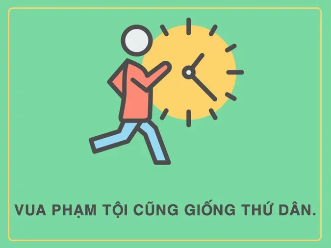 Minh họa sự nghiêm túc trong thực thi kỷ luật