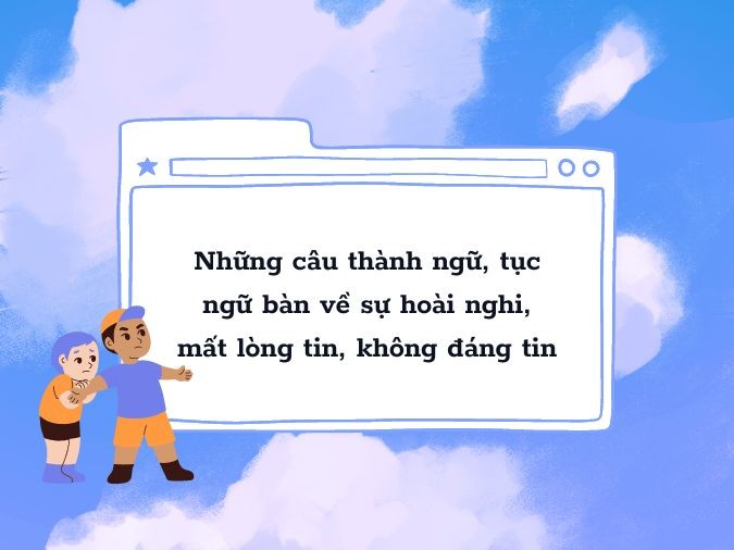 Một người đang băn khoăn giữa hai lựa chọn, thể hiện sự phân vân và nghi ngờ