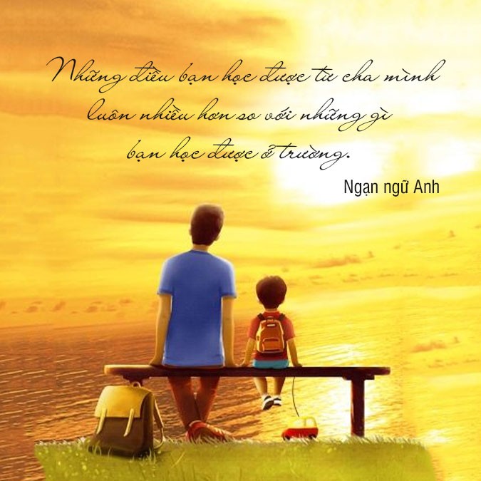 Hình ảnh cha và con gái trong khoảnh khắc ấm áp