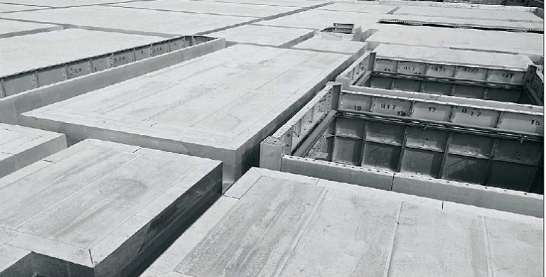 Cốp pha nhôm được lắp đặt cho cấu kiện cột