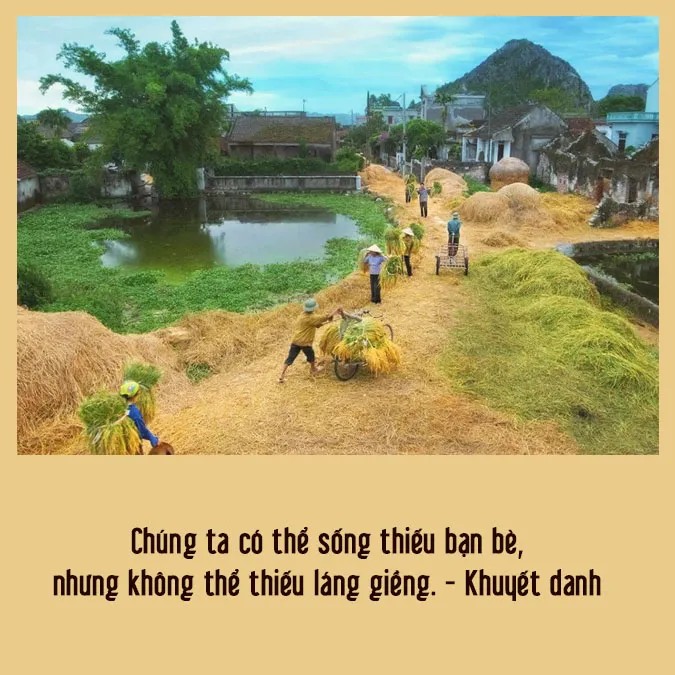 Những câu nói hay về tình làng nghĩa xóm