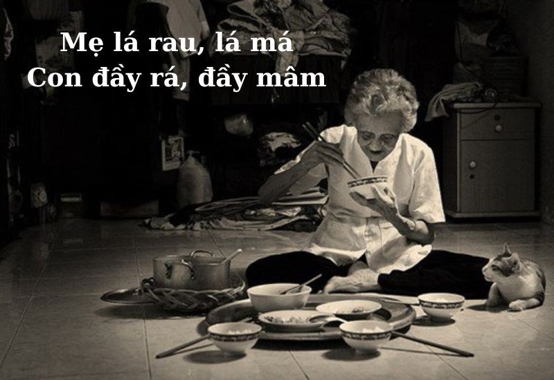Hình ảnh người con thờ ơ, quay lưng với cha mẹ già