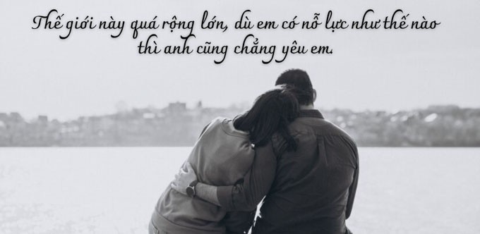 Cap tình yêu buồn có thể chạm tới trái tim bạn