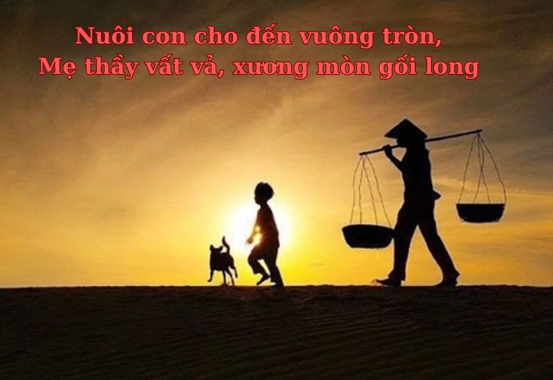 Hình ảnh người con hiếu thảo chăm sóc mẹ già