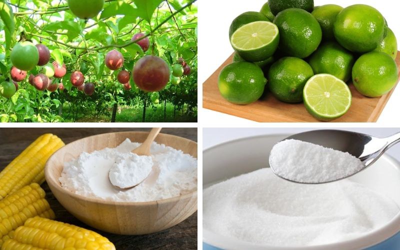 Nguyên liệu cần chuẩn bị cho món sốt chanh leo
