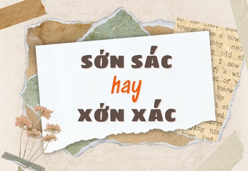 Sớn Sác Hay Xớn Xác: Đâu Là Cách Viết Đúng Chính Tả? 1 son sac hay xon xac 1