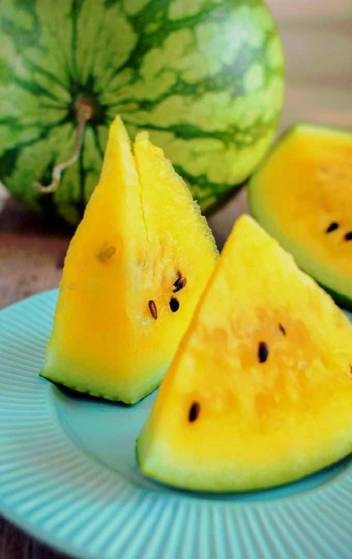 Dưa hấu ruột vàng chứa nhiều beta-carotene, cũng là một chất oxy hoá rất mạnh.
