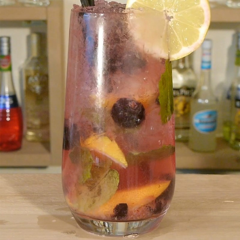 Thành phẩm Mojito việt quất