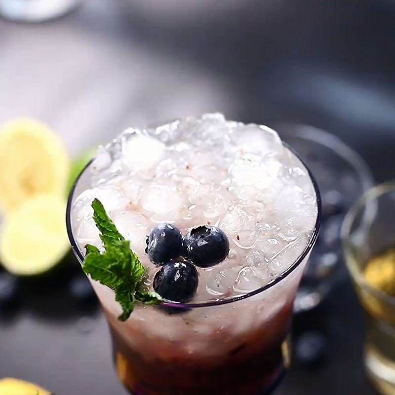 Thành phẩm Mojito việt quất không cồn